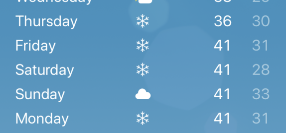 Snow snow snow snow snow snow… SNOW!!